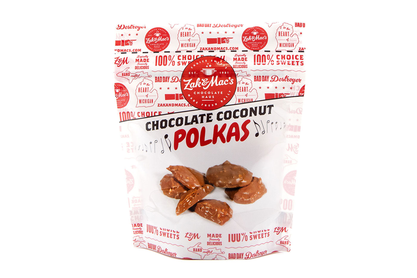 Chocolate Coconut Polkas