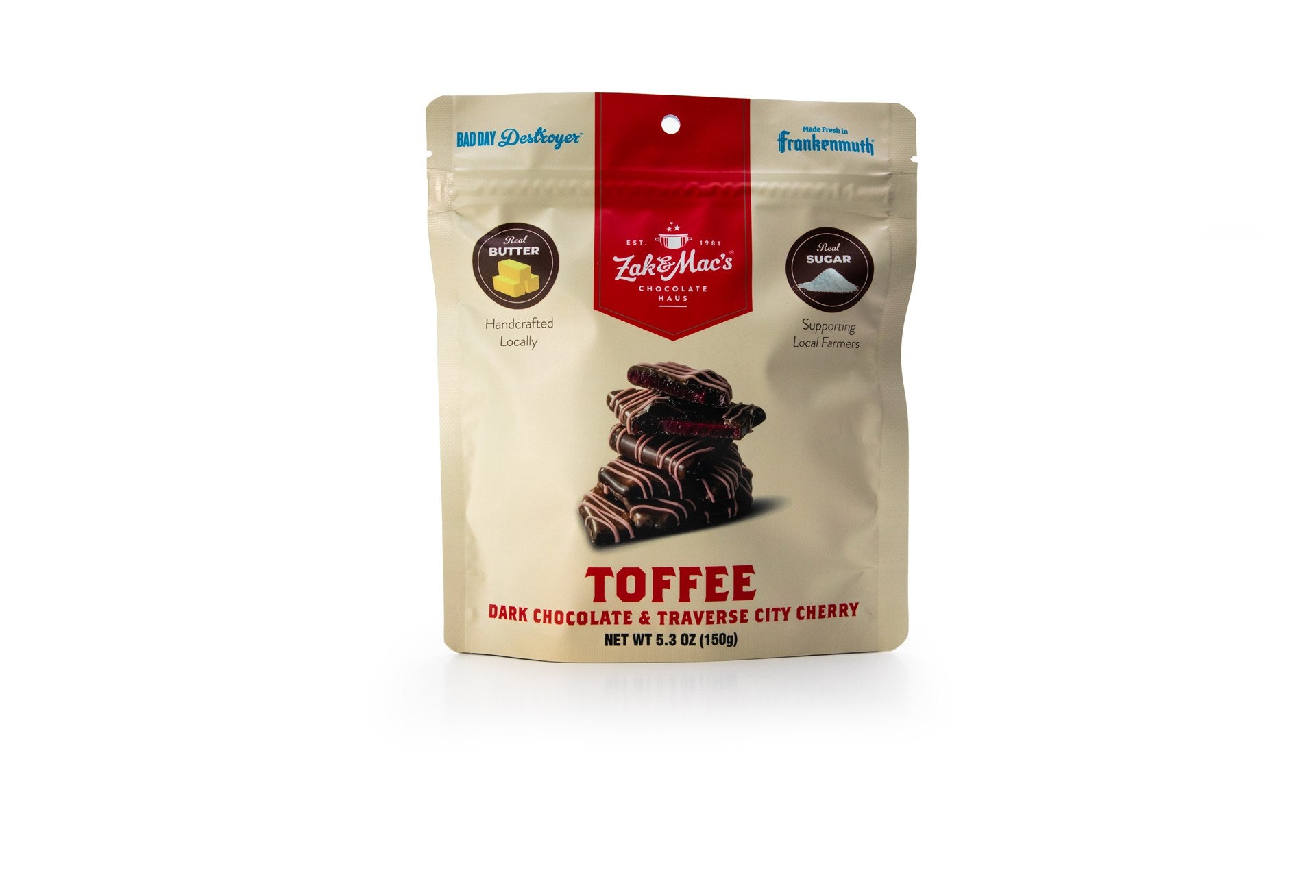 Toffee - Dark Chocolate & Traverse City Cherry (5 OZ)