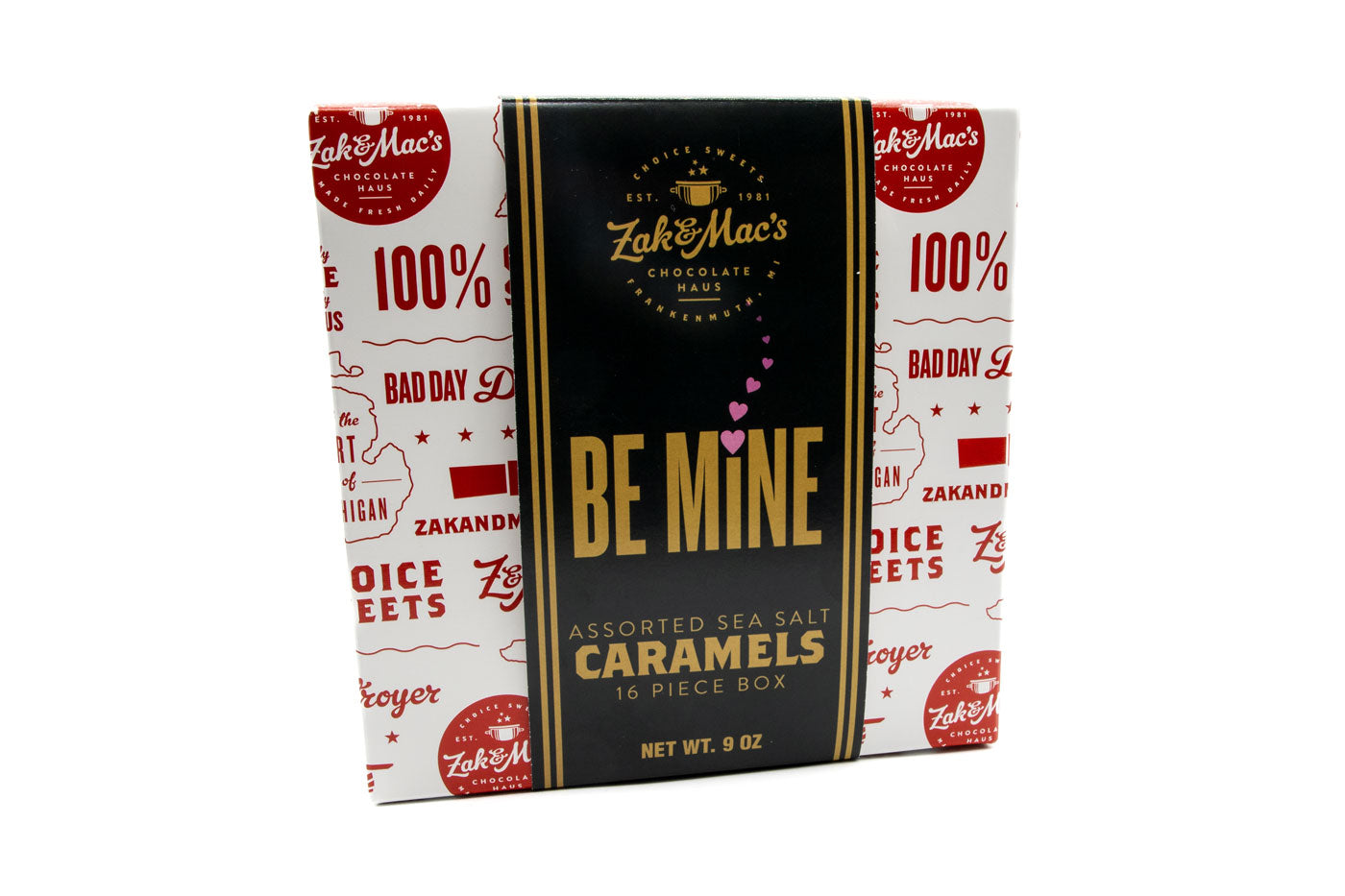 Be Mine Caramels - Assorted Sea Salt (16 Piece)