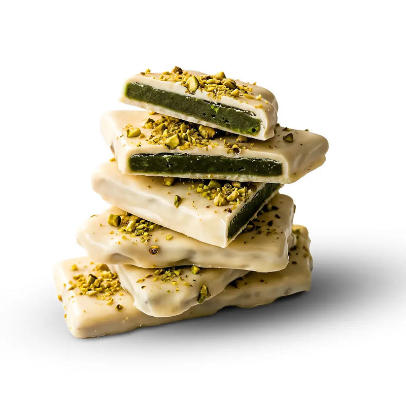 Toffee - White Chocolate Pistachio (10 lb bulk)