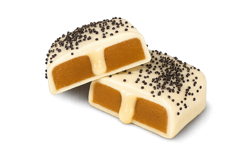White Chocolate Lemon Poppyseed Toffee