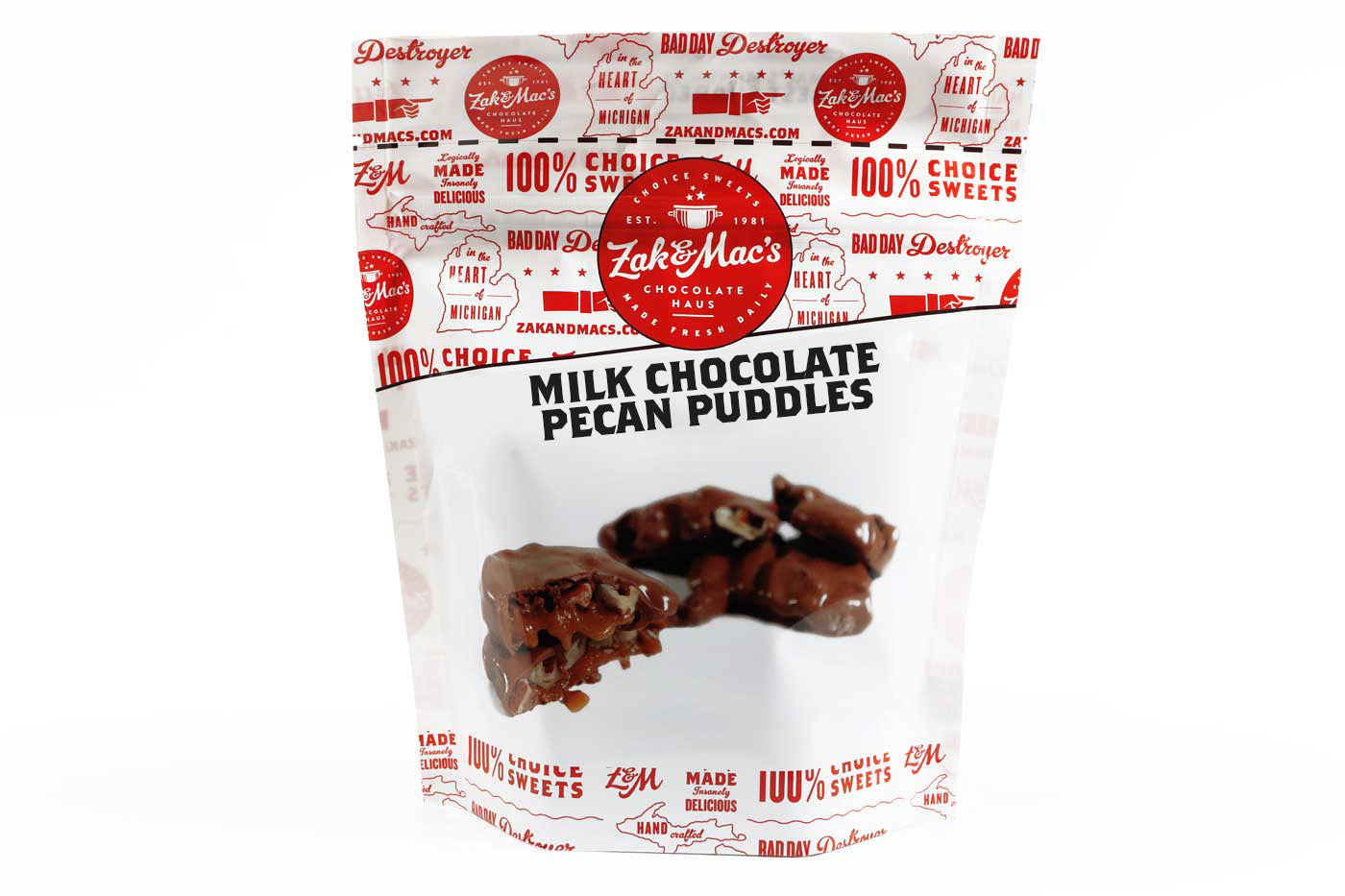 Milk Chocolate Pecan Puddles