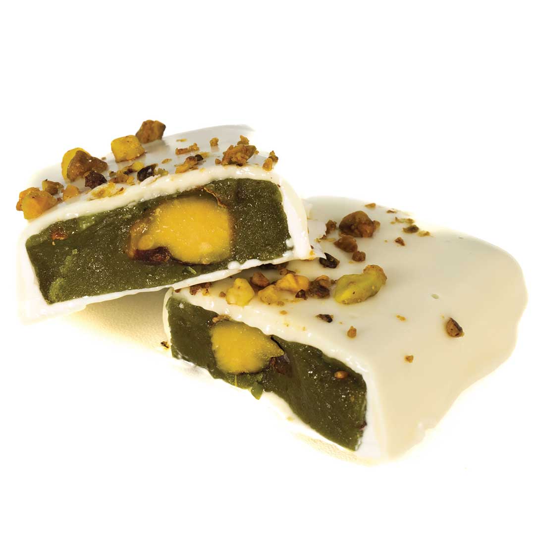 White Chocolate Pistachio Toffee