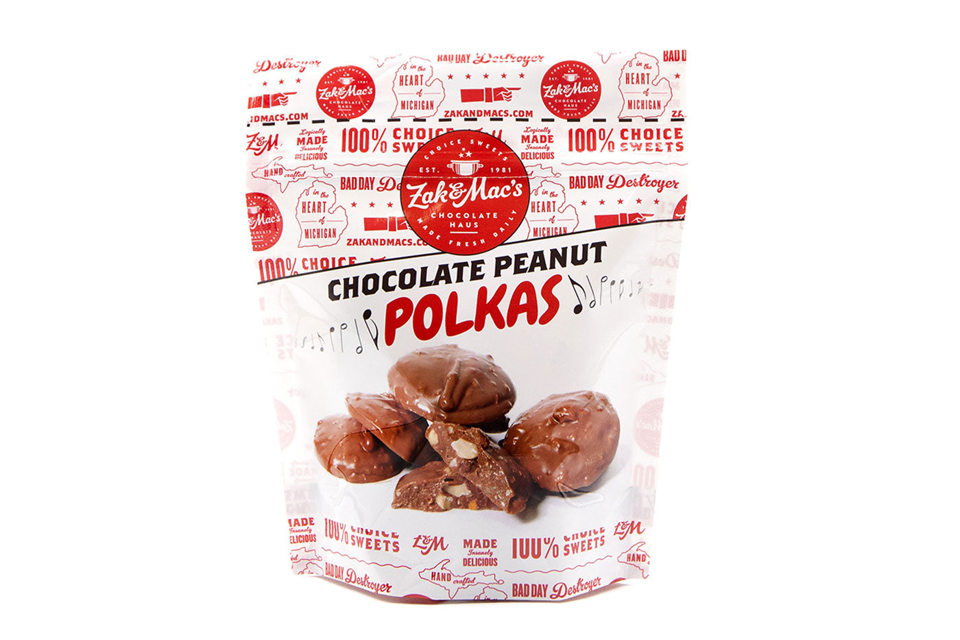 Chocolate Peanut Polkas