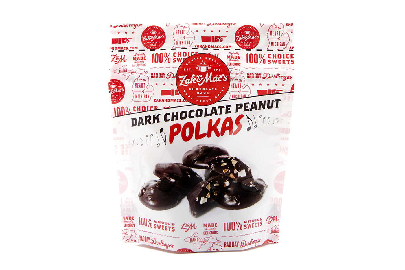Dark Chocolate Peanut Polkas