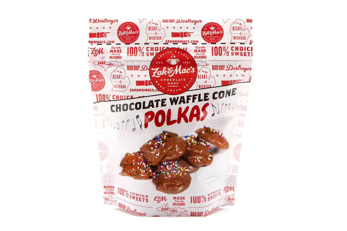 Chocolate Waffle Cone Polkas