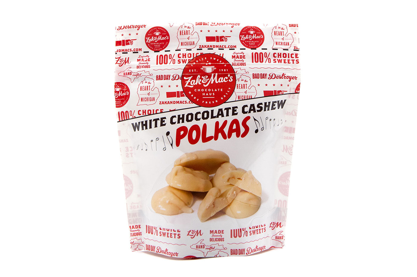 White Chocolate Cashew Polkas