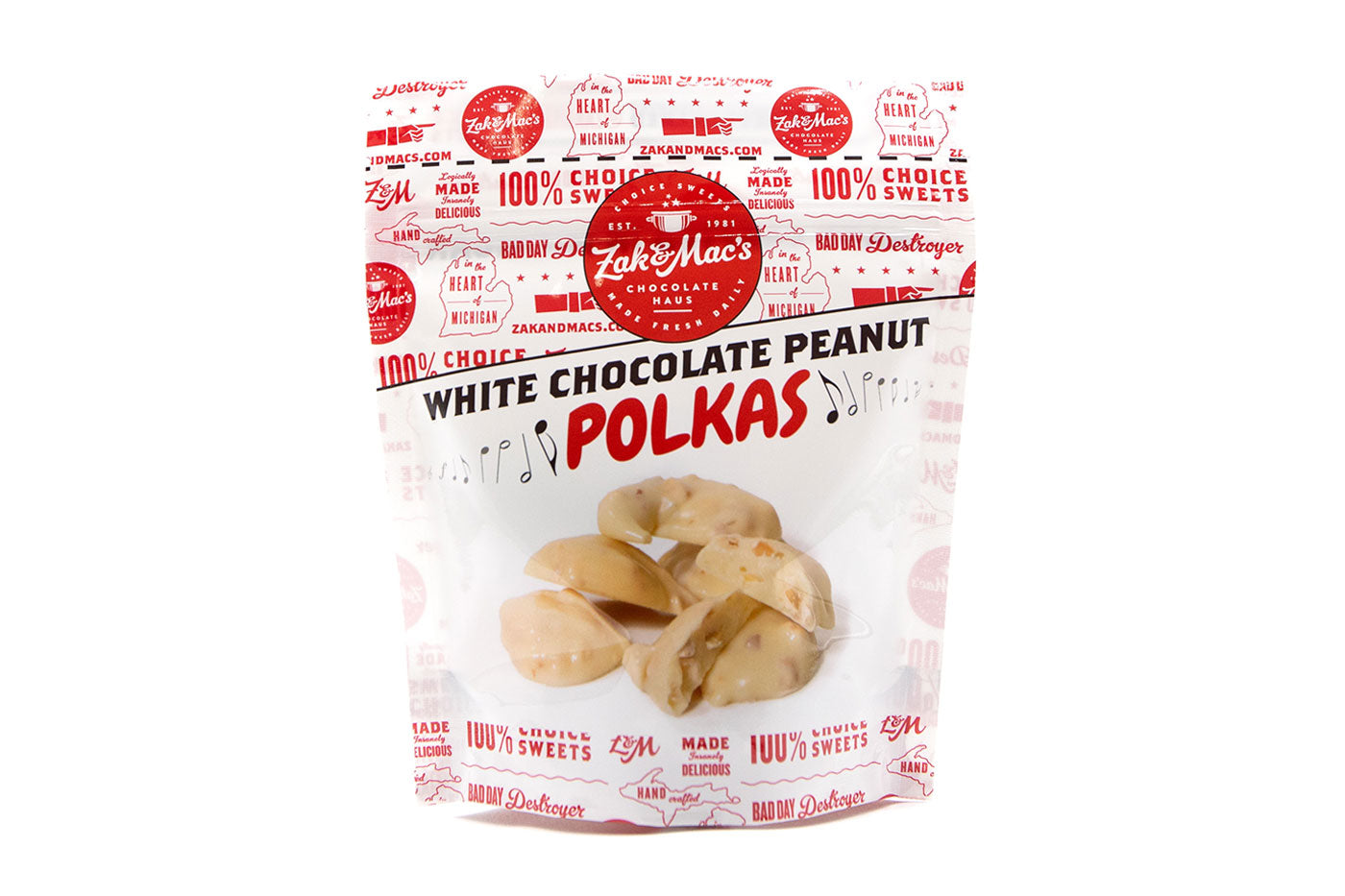 White Chocolate Peanut Polkas